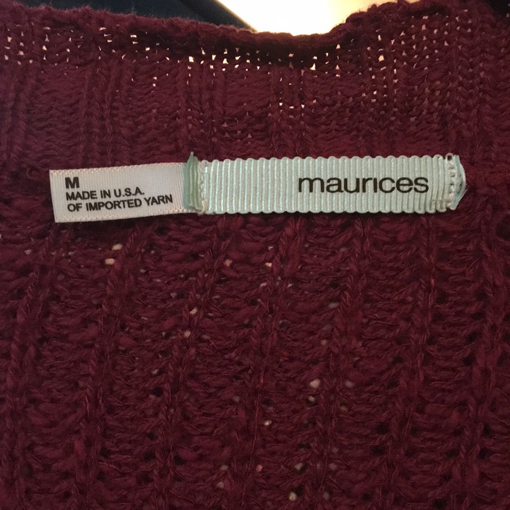 Deep red cardigan - Picture 2 of 2
